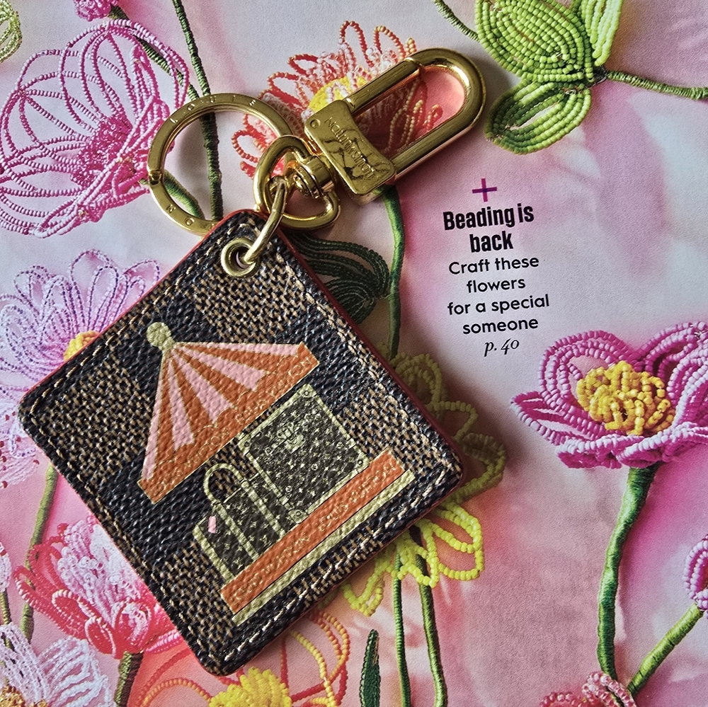 Authentic Louis Vuitton Keychain with Gold Hardware